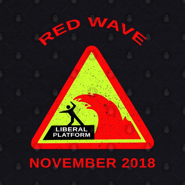 Red Wave T-shirt November 2018 by Capital Blue